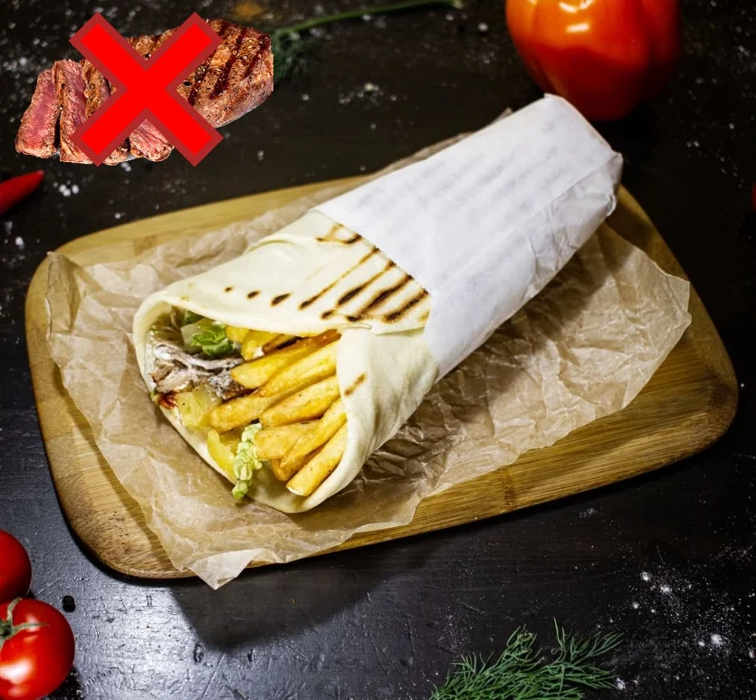 Гирос с ананасом БЕЗ МЯСА