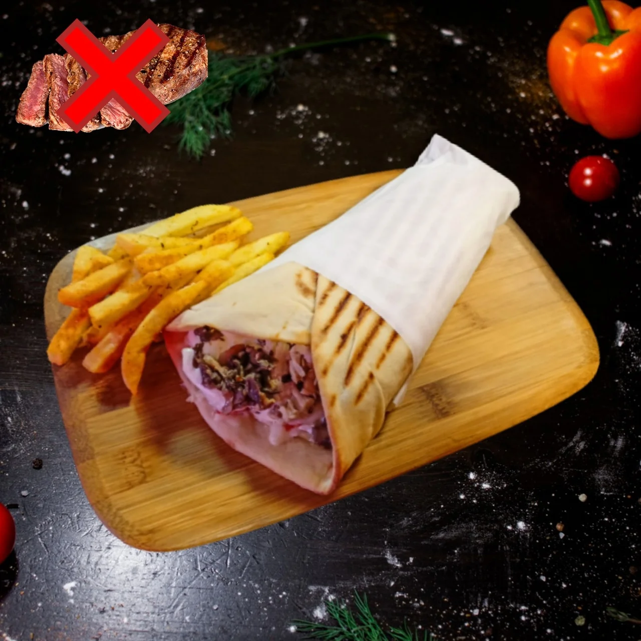 Гирос Грибник БЕЗ МЯСА